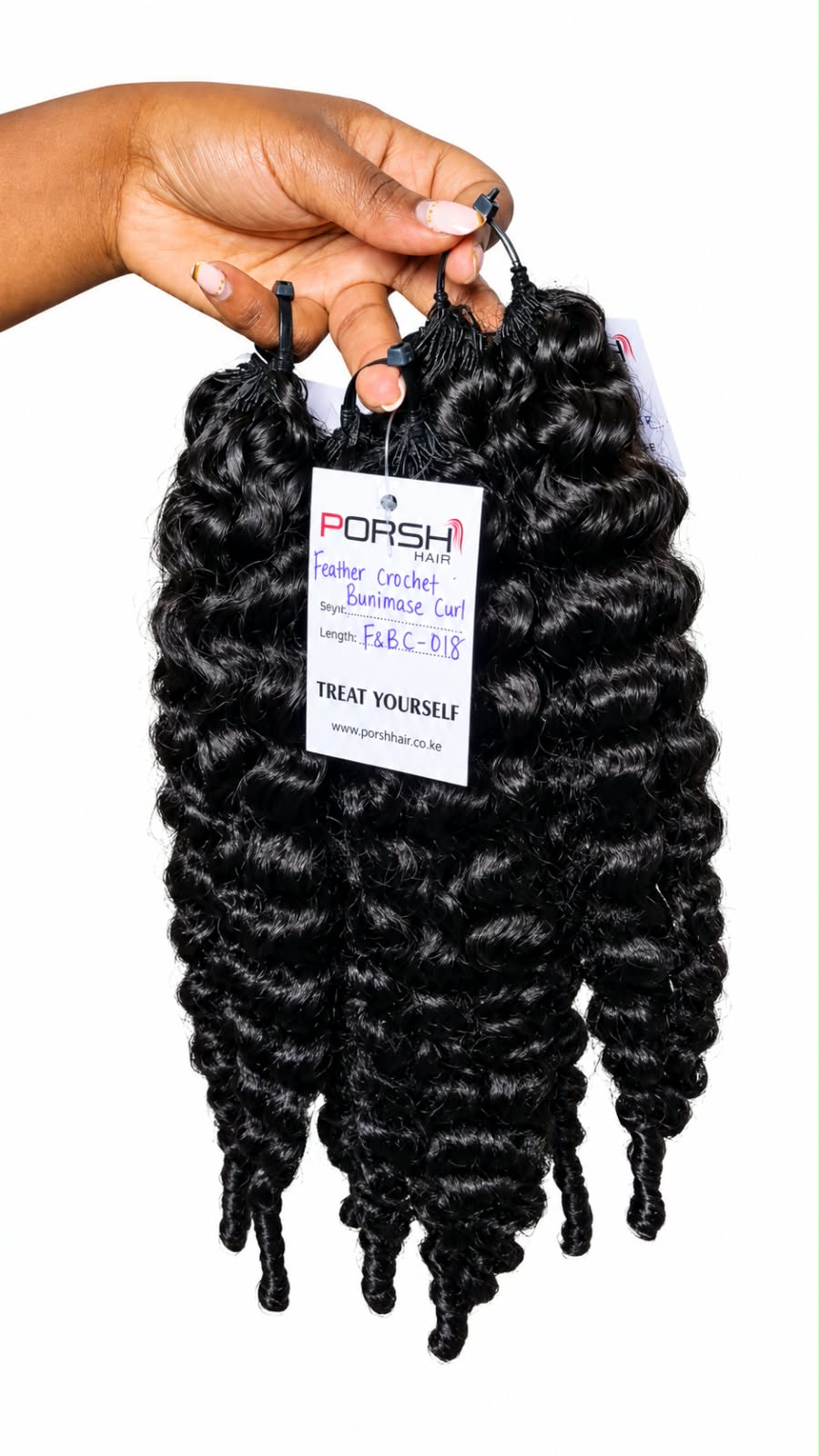 Feather Crotchet Burmise Curl